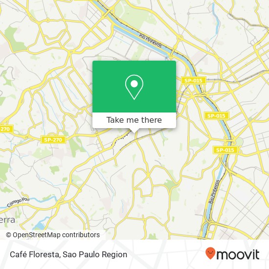 Mapa Café Floresta, Butantã São Paulo-SP 05512-000