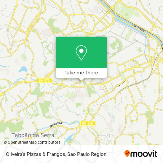 Oliveira's Pizzas & Frangos map