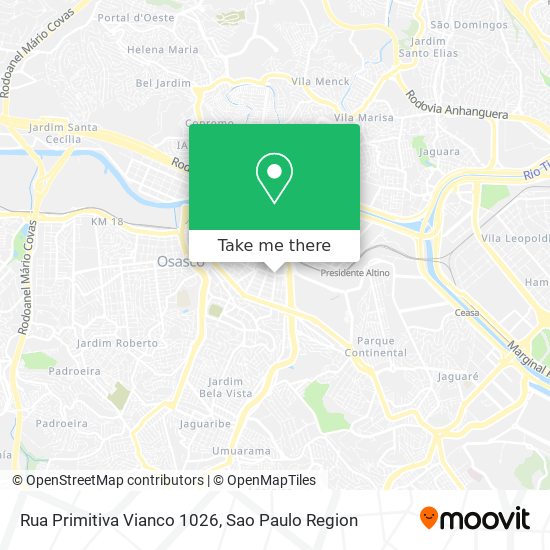 Rua Primitiva Vianco 1026 map