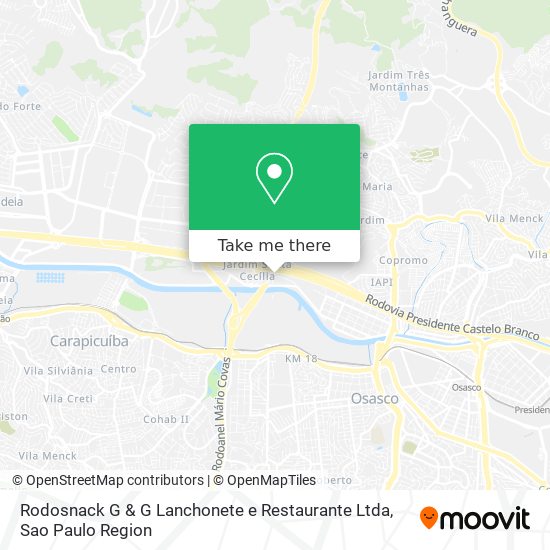 Rodosnack G & G Lanchonete e Restaurante Ltda map