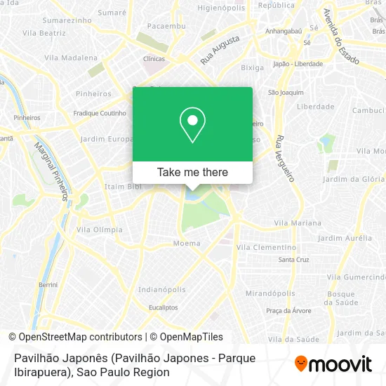 Pavilhão Japonês (Pavilhão Japones - Parque Ibirapuera) map