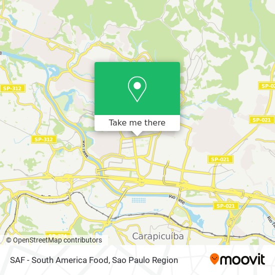 SAF - South America Food map