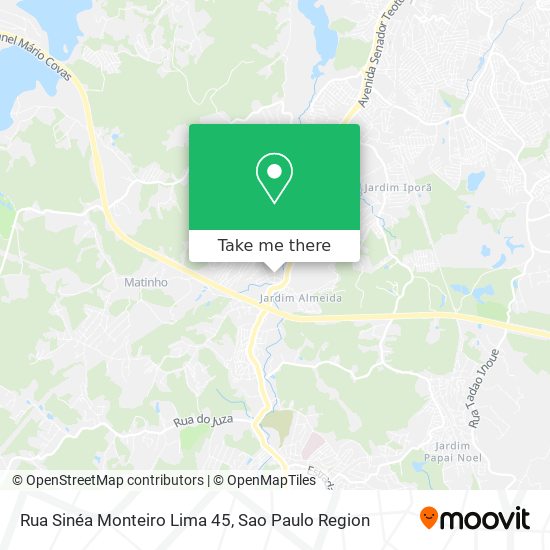 Mapa Rua Sinéa Monteiro Lima 45