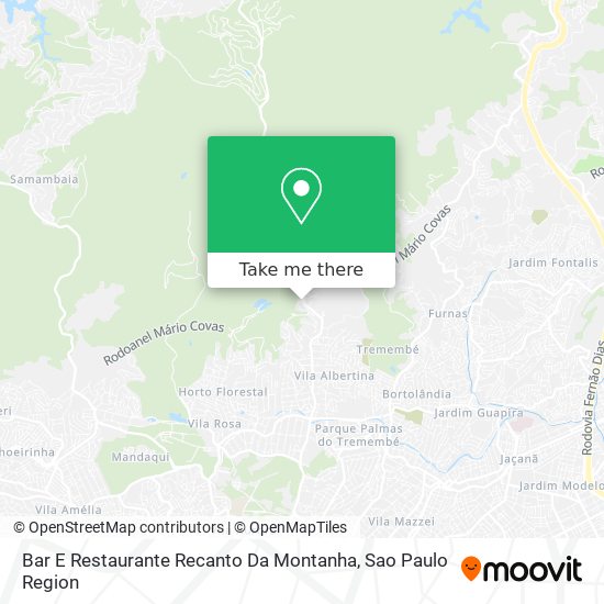 Mapa Bar E Restaurante Recanto Da Montanha