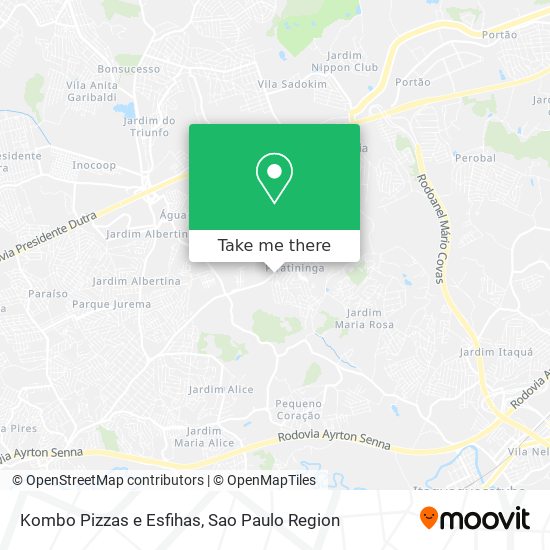 Mapa Kombo Pizzas e Esfihas