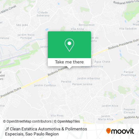 Jf Clean Estética Automotiva & Polimentos Especiais map