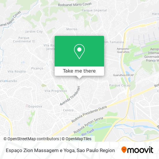 Espaço Zion Massagem e Yoga map