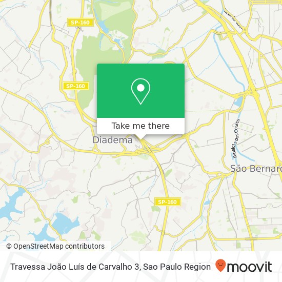 Mapa Travessa João Luís de Carvalho 3