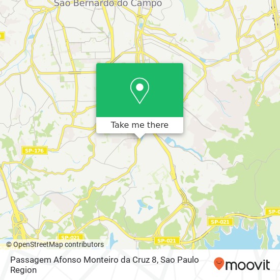 Passagem Afonso Monteiro da Cruz 8 map