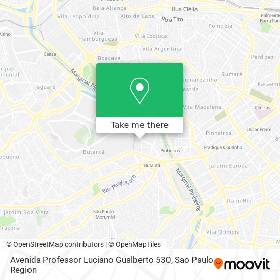 Avenida Professor Luciano Gualberto 530 map