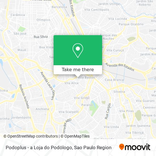 Podoplus - a Loja do Podólogo map