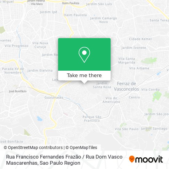 Rua Francisco Fernandes Frazão / Rua Dom Vasco Mascarenhas map