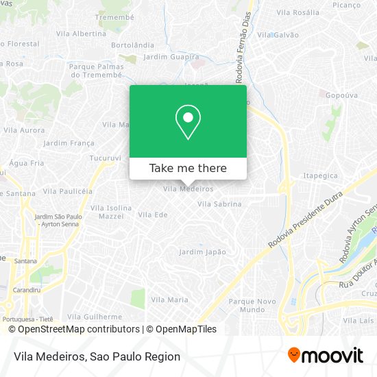 Vila Medeiros map