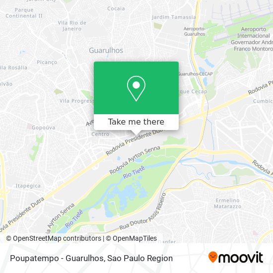 Poupatempo - Guarulhos map