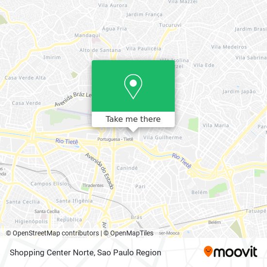 Mapa Shopping Center Norte