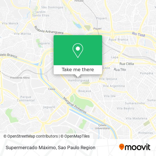 Supermercado Máximo map