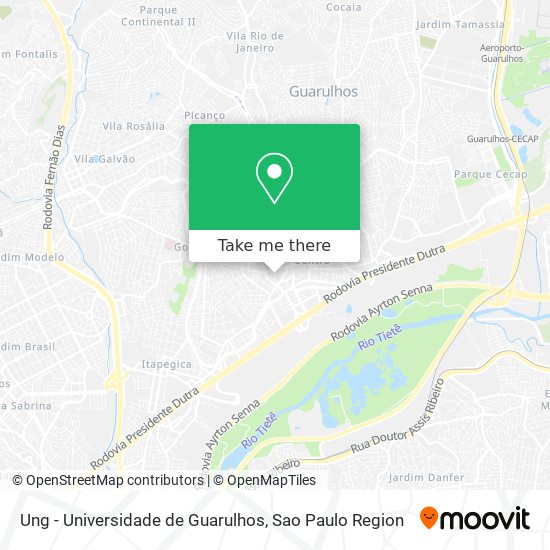 Ung - Universidade de Guarulhos map