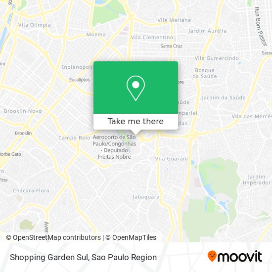 Mapa Shopping Garden Sul