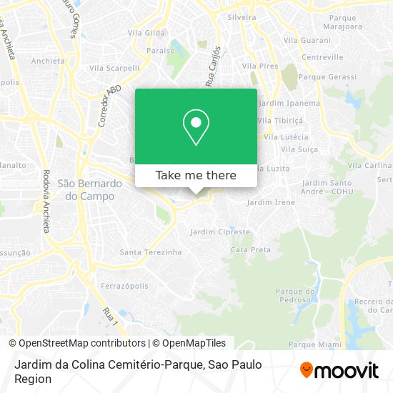 Jardim da Colina Cemitério-Parque map