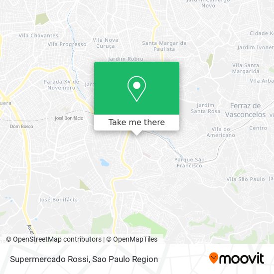 Supermercado Rossi map