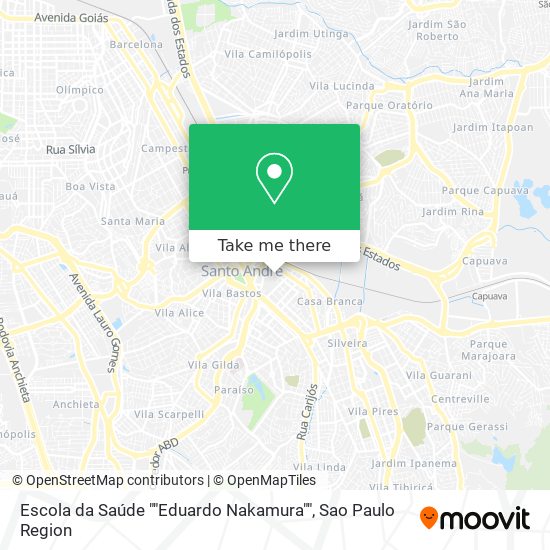 Mapa Escola da Saúde ""Eduardo Nakamura""