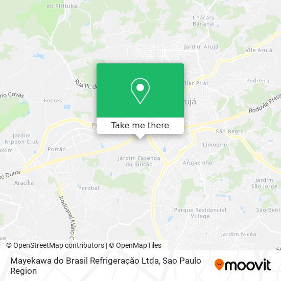 Mapa Mayekawa do Brasil Refrigeração Ltda