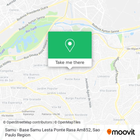 Samu - Base Samu Lesta Ponte Rasa Am852 map