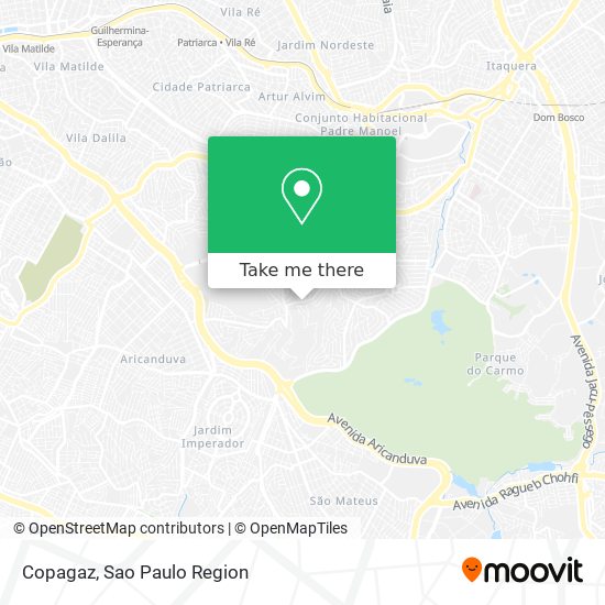 Copagaz map