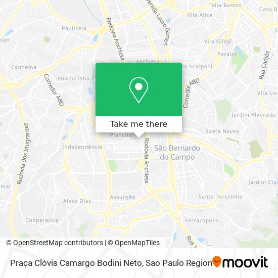 Praça Clóvis Camargo Bodini Neto map