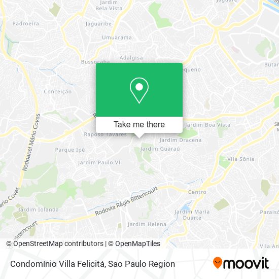 Mapa Condomínio Villa Felicitá
