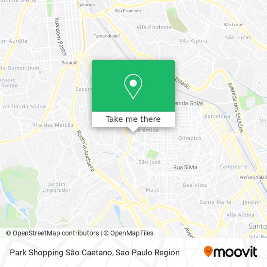 Park Shopping São Caetano map