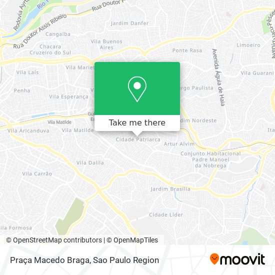 Mapa Praça Macedo Braga