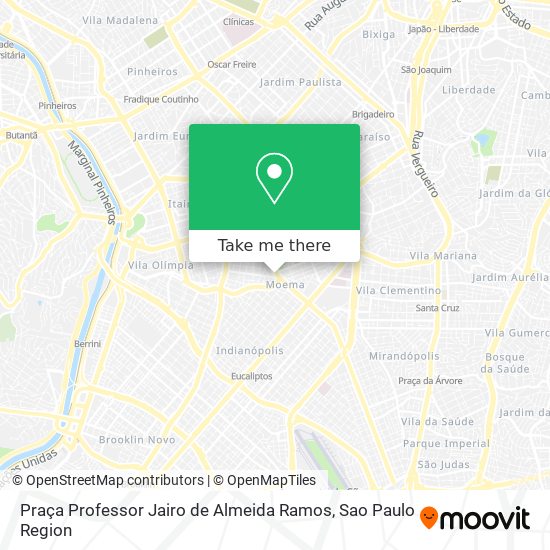 Mapa Praça Professor Jairo de Almeida Ramos