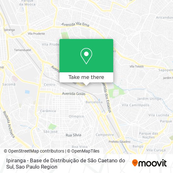 Ipiranga - Base de Distribuição de São Caetano do Sul map