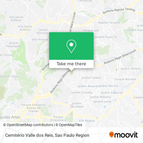 Cemitério Valle dos Reis map
