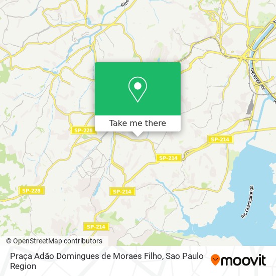 Mapa Praça Adão Domingues de Moraes Filho