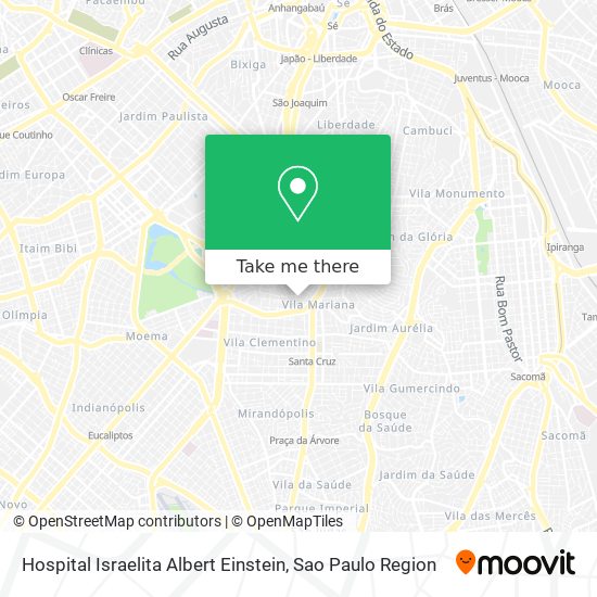 Hospital Israelita Albert Einstein map