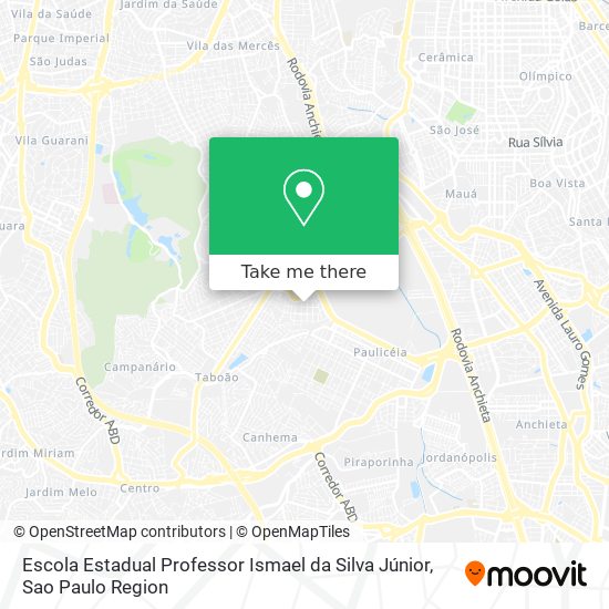 Mapa Escola Estadual Professor Ismael da Silva Júnior