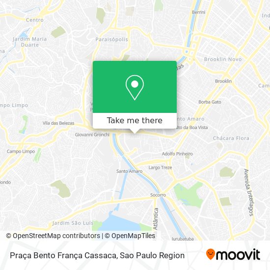 Praça Bento França Cassaca map