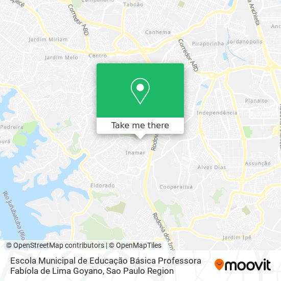 Escola Municipal de Educação Básica Professora Fabíola de Lima Goyano map