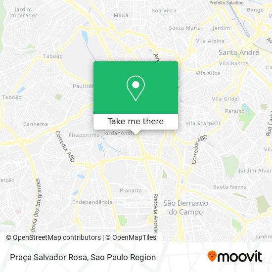 Mapa Praça Salvador Rosa