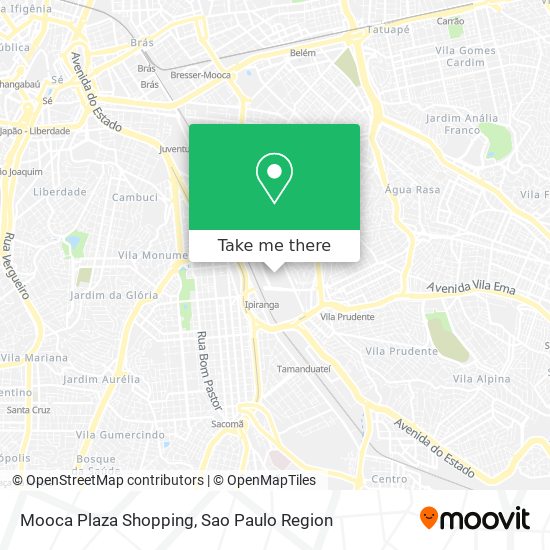 Mooca Plaza Shopping map