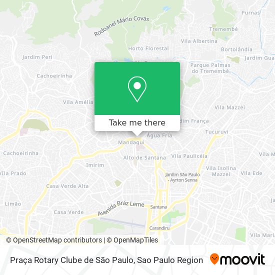 Mapa Praça Rotary Clube de São Paulo