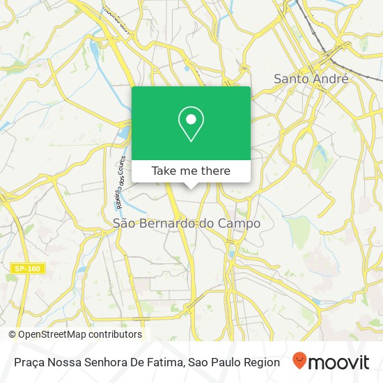 Mapa Praça Nossa Senhora De Fatima