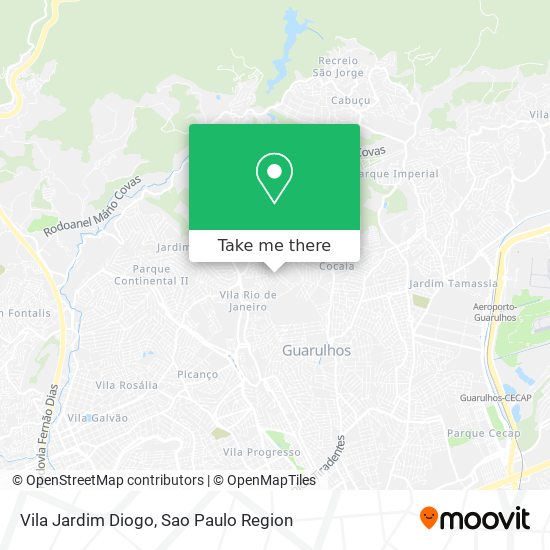 Mapa Vila Jardim Diogo