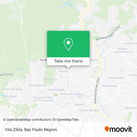Mapa Vila Zilda