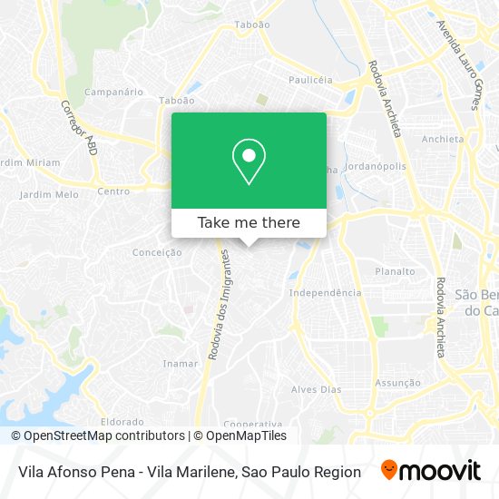 Mapa Vila Afonso Pena - Vila Marilene