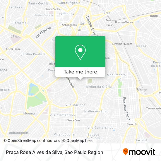 Mapa Praça Rosa Alves da Silva