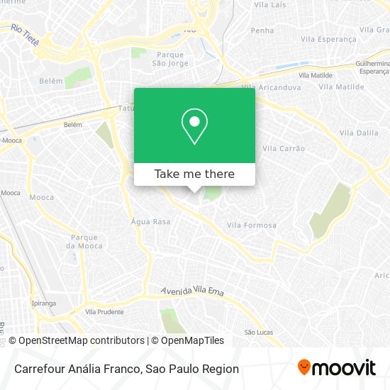 Carrefour Anália Franco map