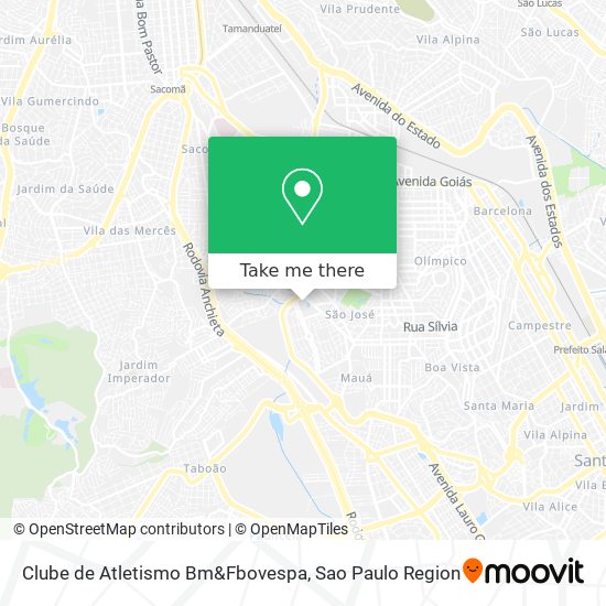 Clube de Atletismo Bm&Fbovespa map